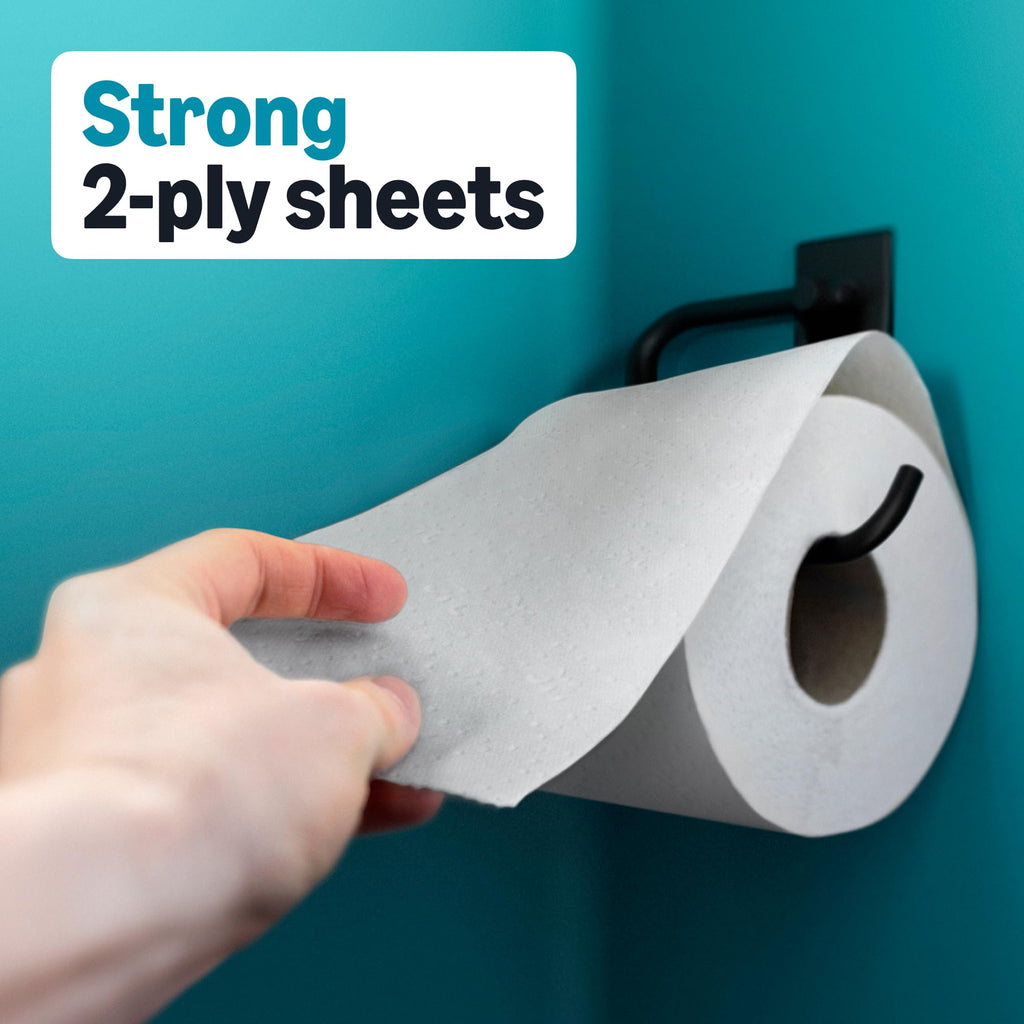Amazon Basics 2-Ply Soft Toilet Paper, 30 Rolls (5 Packs of 6), 350 Sheets per Roll, Septic Safe, Equivalent to 185