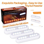 STAR-SPANGLED 7” Motion Sensor Lights Indoor AAA Battery, 3 Pack Cool – White (XGCL-22A)