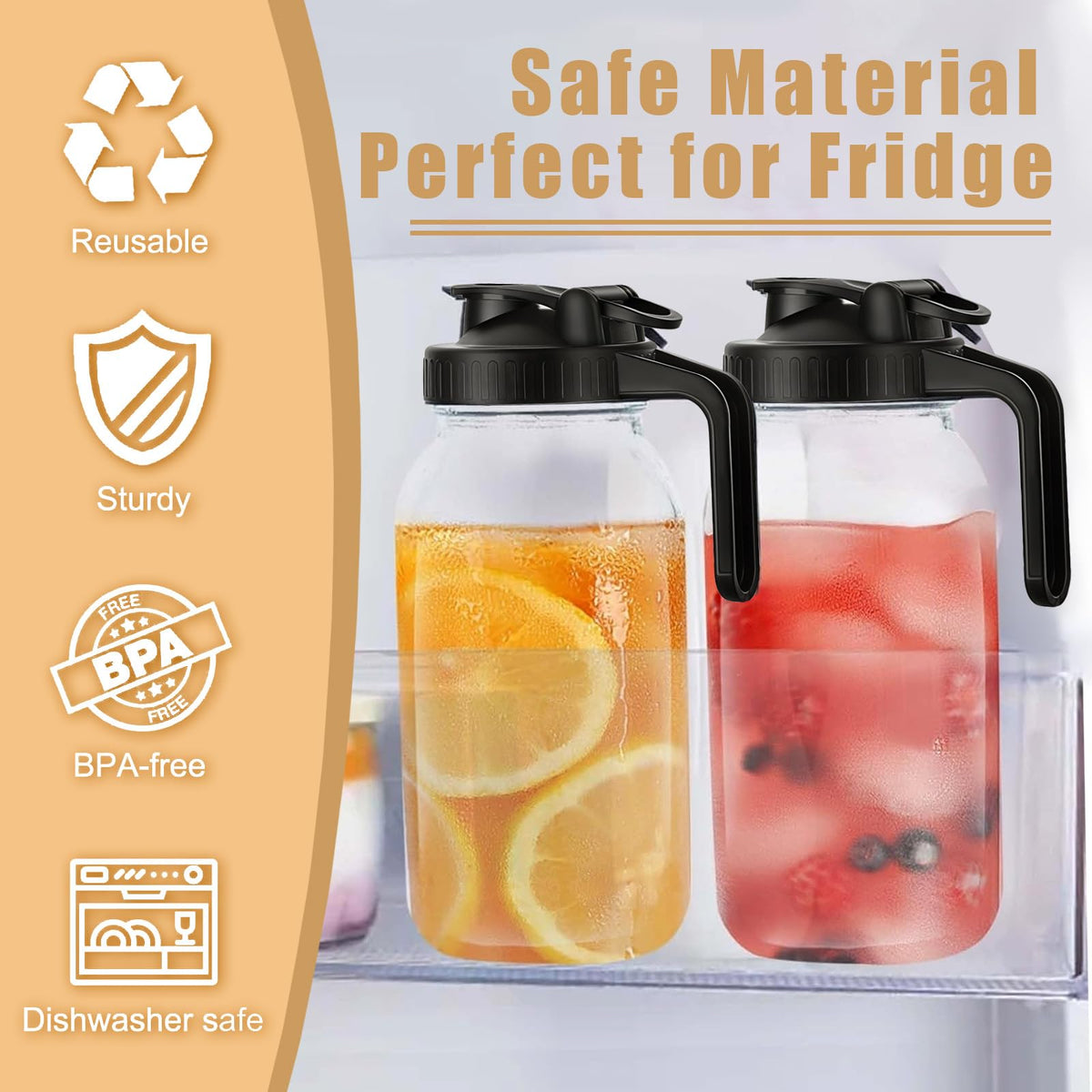 FyndraX Wide Mouth Mason Jar Pour Spout Lids - view 3