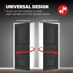 Kwikset Pismo Dummy Door Knob, Single Sided Handle for Closets, French Double Doors, and (additional view 5)