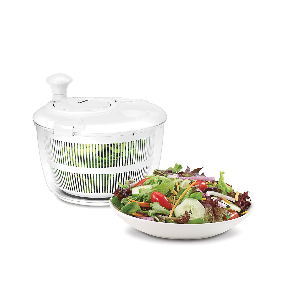Cuisinart Large Salad Spinner- Wash - Gloss White view 1