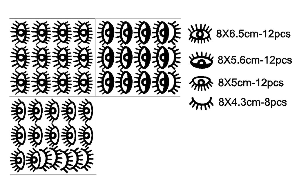 YUHASIDE Eye Pattern Wall Sticker - view 2