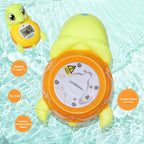 Sea Turtle Water Proof Baby Bath Thermometer Used for Infant Baby Bath - YELLOW AND GREEN view 3