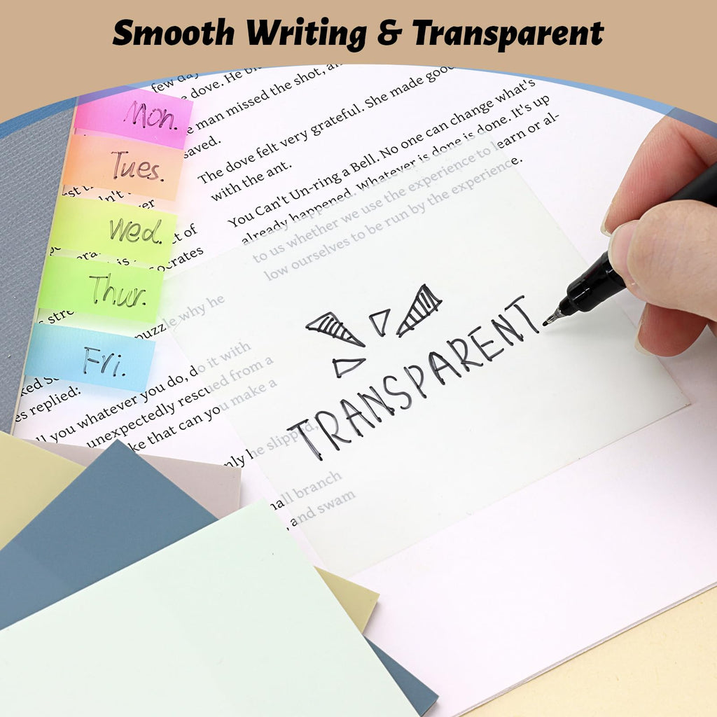 800 Sheets Transparent Sticky Notes