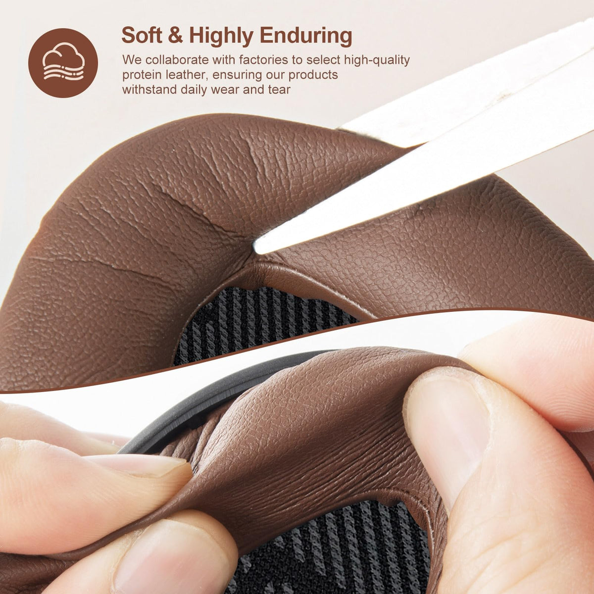 Aurivor Replacement Ear Pads for Bose QuietComfort QC35 QC25 QC15 QC2 Headphones - Coffee-Black view 3
