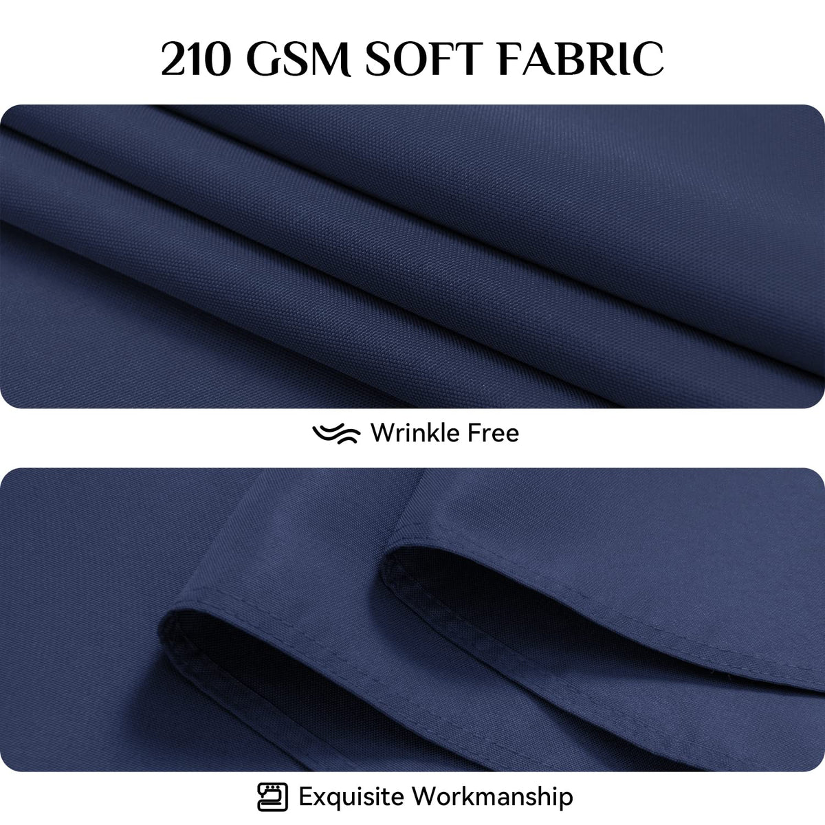 Softalker Rectangle Tablecloth - Navy Blue / 60" x 84" (Rectangular) view 5