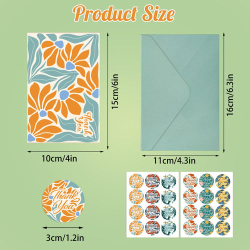 24 Pack Thank You Cards with Envelopes, 4x6 Inch Thank You Card Bulk (additional view 1)