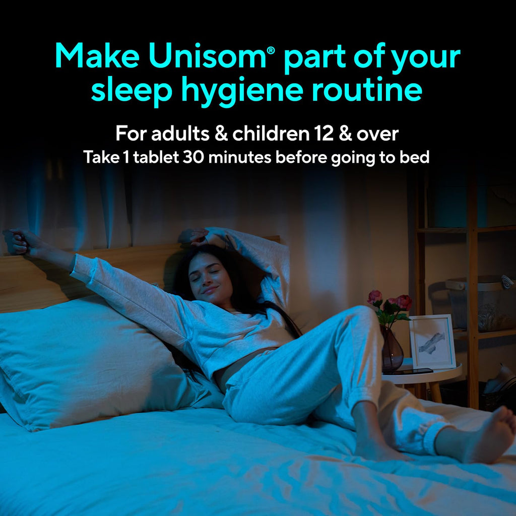Unisom SleepTabs Nighttime Sleep Aid Tablets for Adults, 80-Count, 2-Pack (additional view 6)