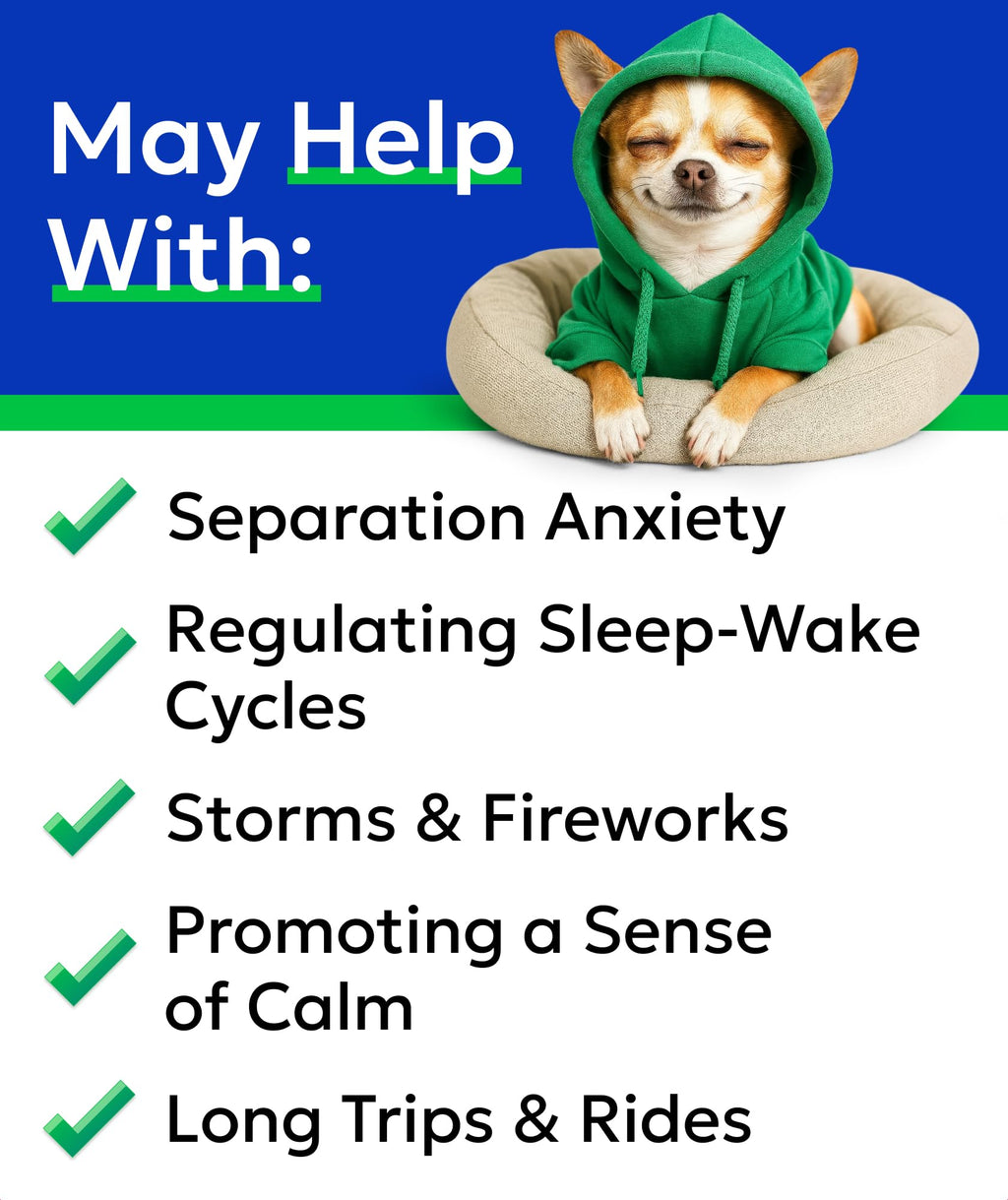 BARK&SPARK Hemp Calming Treats for Dogs - Stress, Anxiety Relief Treats (BS102_ADVANCED)