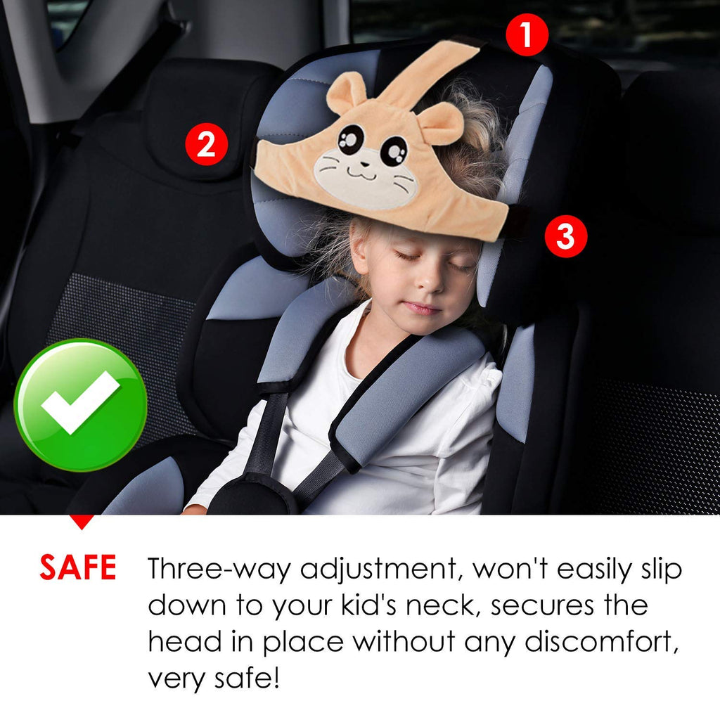 Toddler Car Seat Head Support Sleeping,Travel Head Support for Carseat Baby,Adjustable (additional view 1)