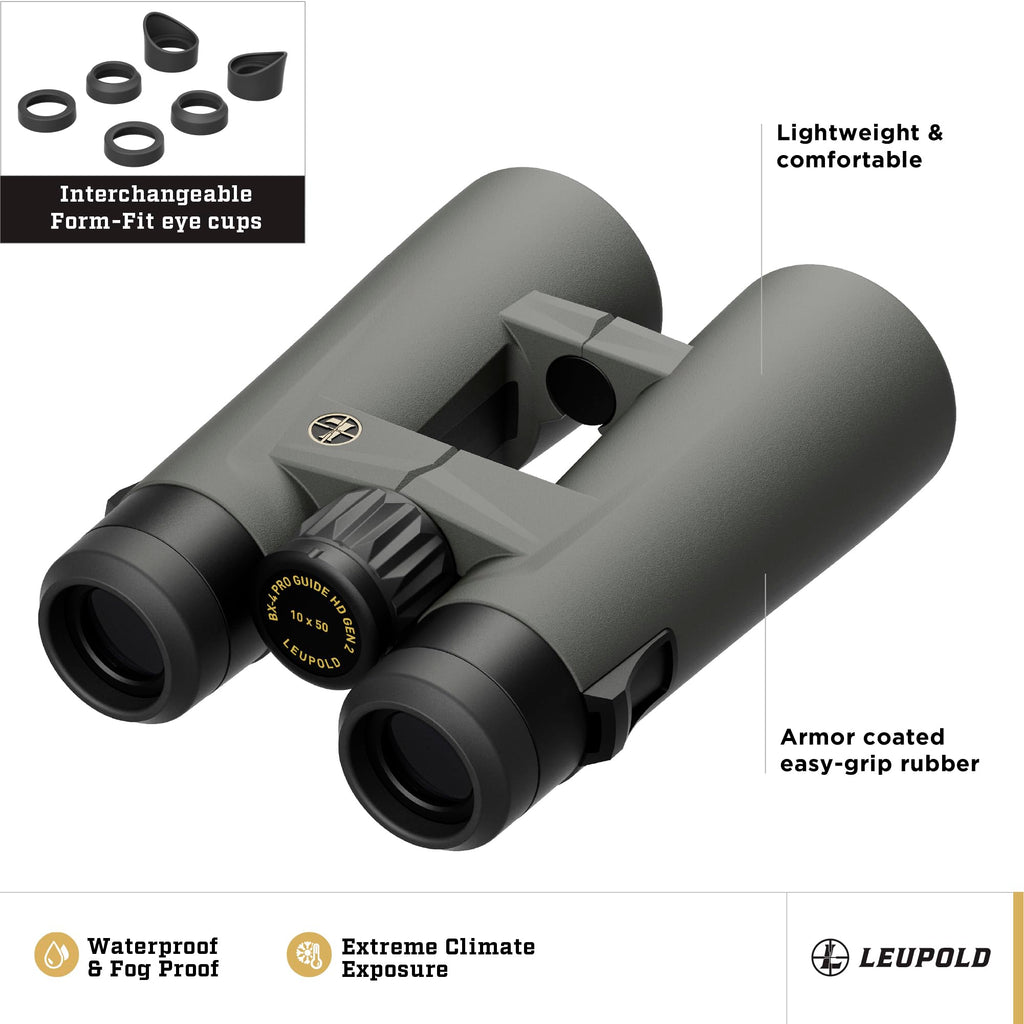 Leupold BX-4 Pro Guide HD Binoculars, 10x50mm Gen 2 (184762) (additional view 2)