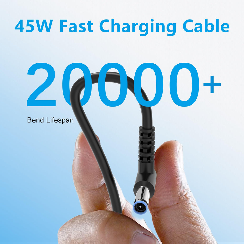 AYKLCZUU 45W Charger Compatible with HP Laptop Charger Blue Tip 4.5mm,741727-001 TPN-C125 HSTNN-LA40 HSTNN-DA40