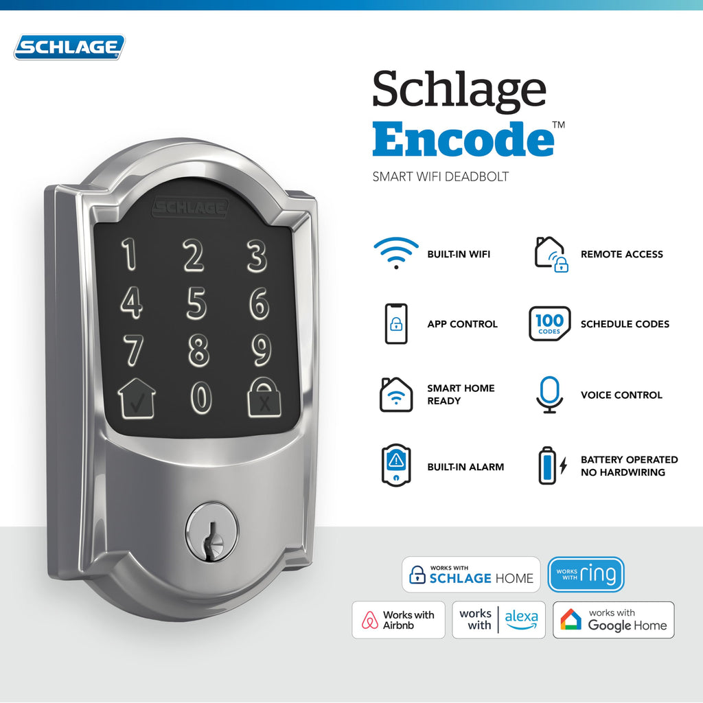 Schlage Encode Smart WiFi Deadbolt Lock