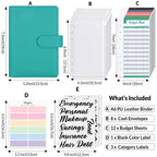 SKYDUE Budget Binder, Money Saving Binder with Zipper Envelopes, Cash Envelopes and Expense Budget Sheets for Budgeting