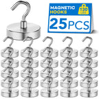 LOVIMAG Magnetic Hooks for Cruise Cabins 130LBS Heavy Duty Magnet Hook 25P