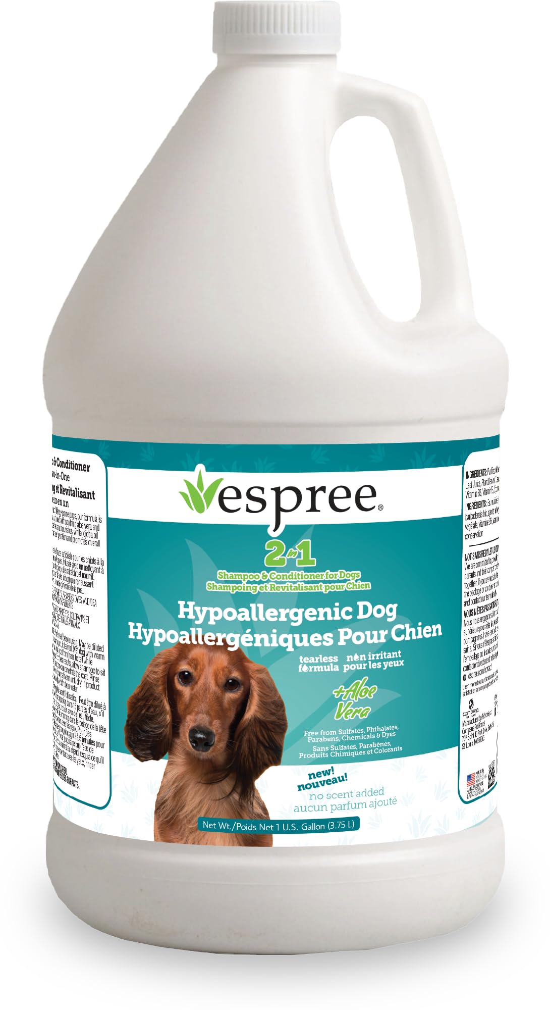 Espree Hypoallergenic Dog Shampoo & Conditioner, Sensitive Skin, Gallon