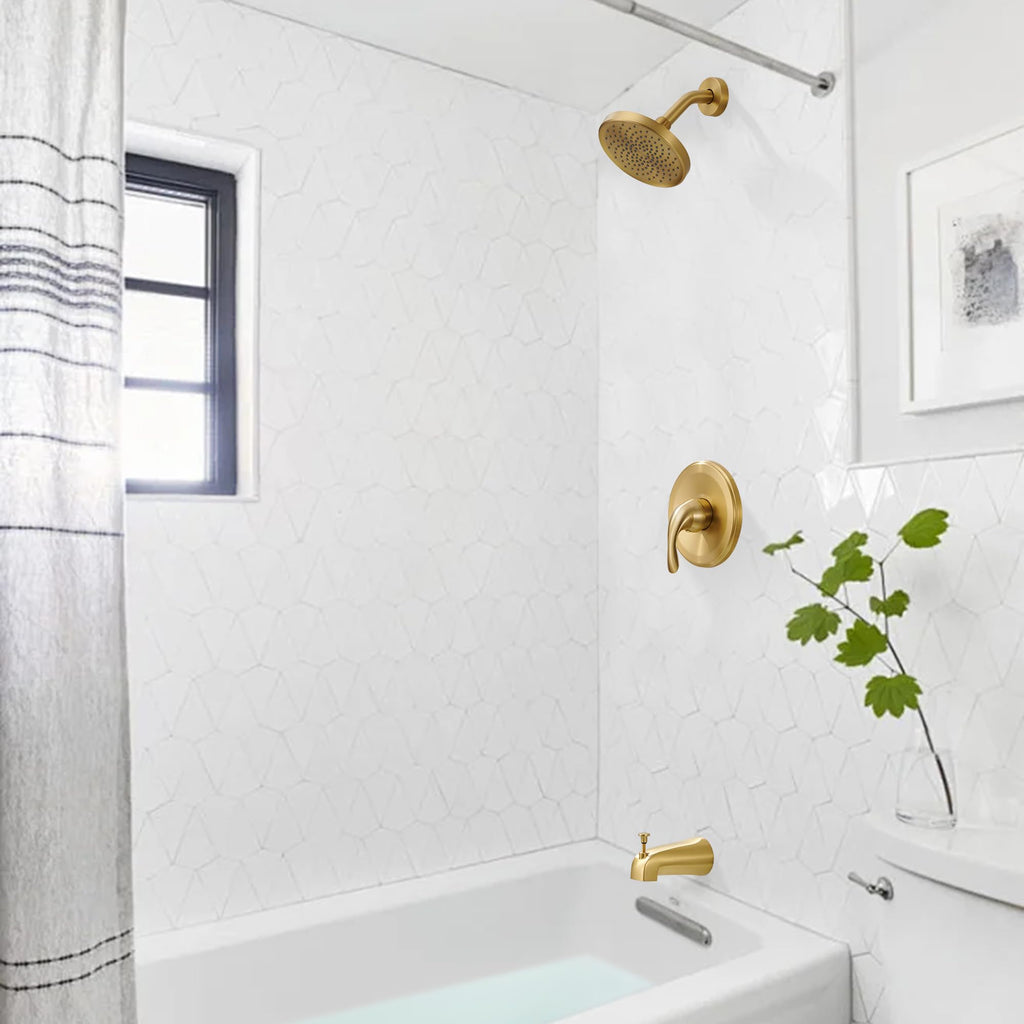 FROPO Shower Tub Faucet - Brushed Gold view 6