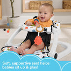 Fisher-Price Sit-Me-Up Floor Seat, Cute Cow Theme (HYR49)