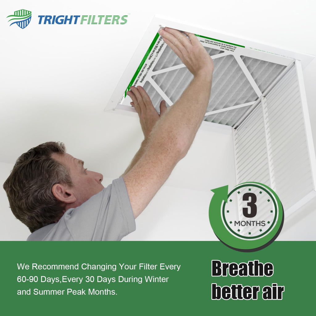 TRIGHTFILTERS 18x18x1 Air Filter 4 Pack, MERV 8