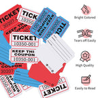 LLIKED Raffle Tickets - 3000-white,blue and Red view 3
