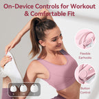 Active Noise Cancelling Ear Buds Wireless Bluetooth Headphones 80H Playtime Display Charging Case 50dB ANC Over - Rose Gold view 8