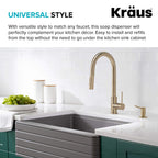 KRAUS Kitchen Soap Dispenser KSD-43 - Brushed Gold view 6