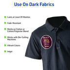 Avery Printable Heat Transfer Paper for Dark Fabrics, 8.5" x 11", Inkjet Printer Compatible
