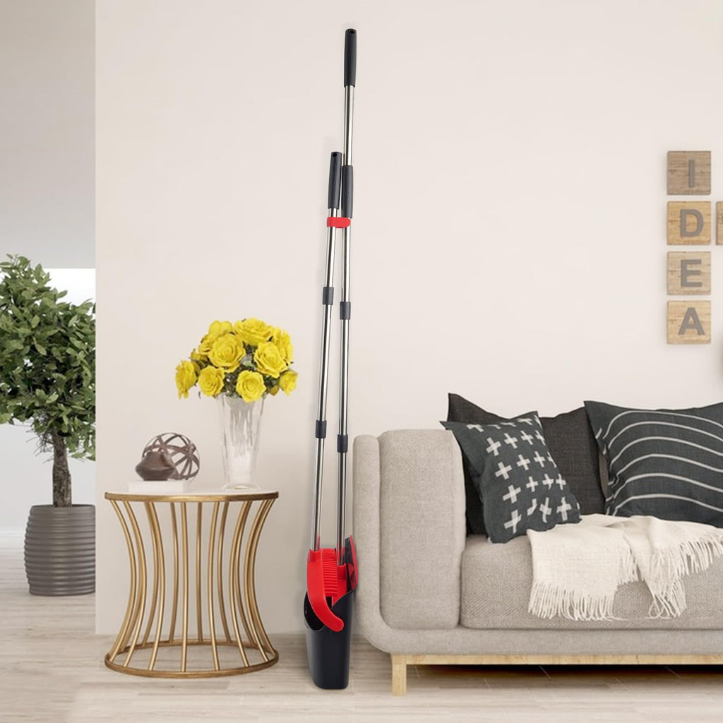 XXFLOWER Broom and Dustpan - Black Red view 6