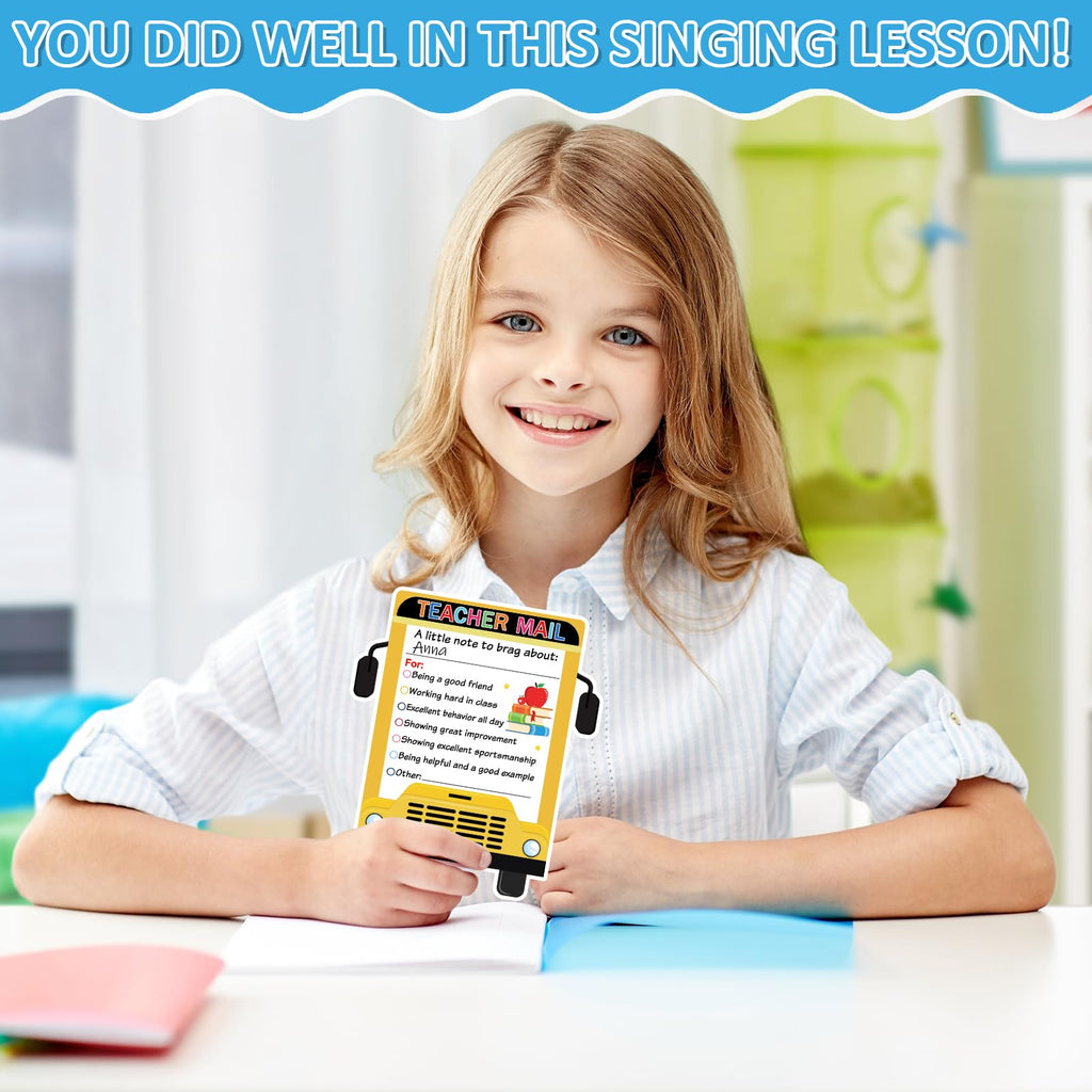 50Pcs Teacher Mail Notes to Parents - Bus view 3