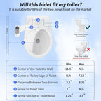 SAMODRA Non-Electric Bidet - Pebble Gray view 5