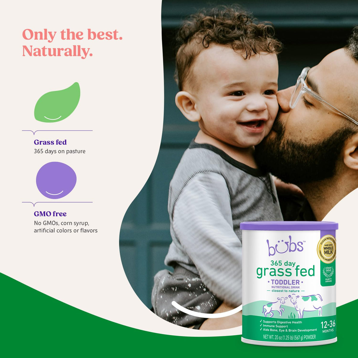 Bubs 365 Day Grass Fed Toddler Nutritional Drink for 12-36 Months, 20 oz (additional view 2)