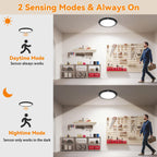 KYEKIO Rechargeable Motion Sensor Ceiling Light with Remote - Black view 4