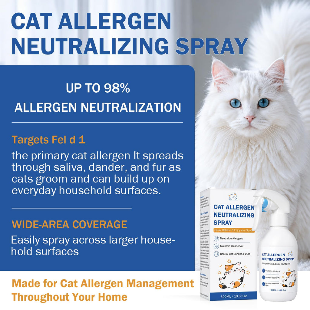 Cat Allergen Neutralizing Spray for Human & Home, Pet-Friendly Formula (additional view 1)