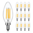 Brtstiun C35 LED Light Bulbs - 4w-2700k Soft Warm White / 12 Pack
