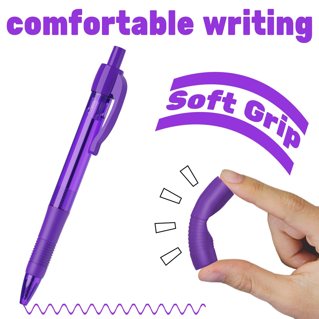deegtran Ballpoint Pens 30 Pack - Purple view 3