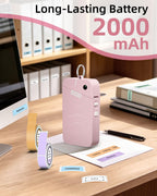 ORGSTA Label Maker, Portable Bluetooth Label Maker Machine with Tape - Pink view 3