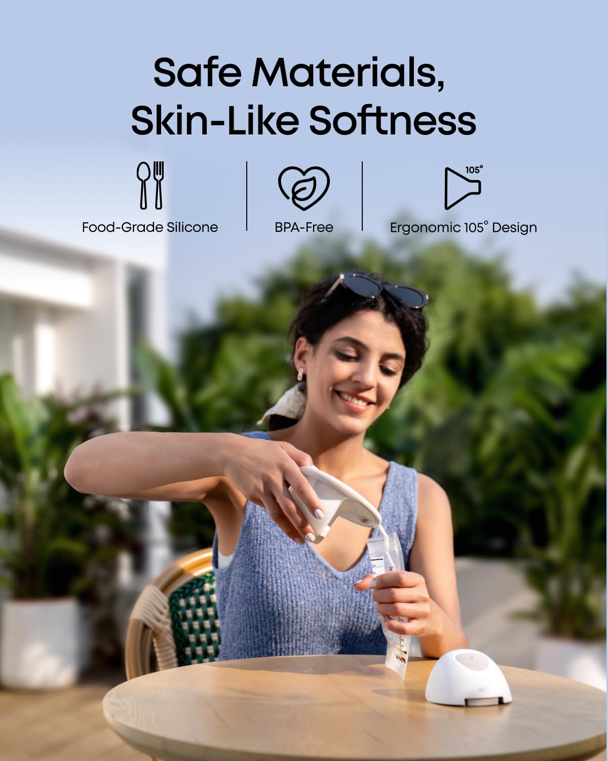 eufy Security eufy Heated Wearable Breast Pump E20, Hands-Free, App Control