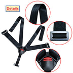Universal 5 Point Seat Chest Harness with Locking Buckle Adjustable Straps Replacement (additional view 3)