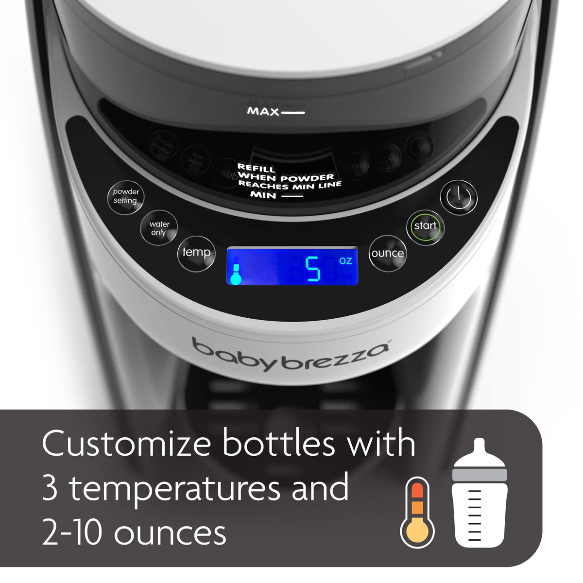 Baby Brezza Formula Pro Advanced Formula Dispenser + Bottle Maker Machine (FRP0046COM)