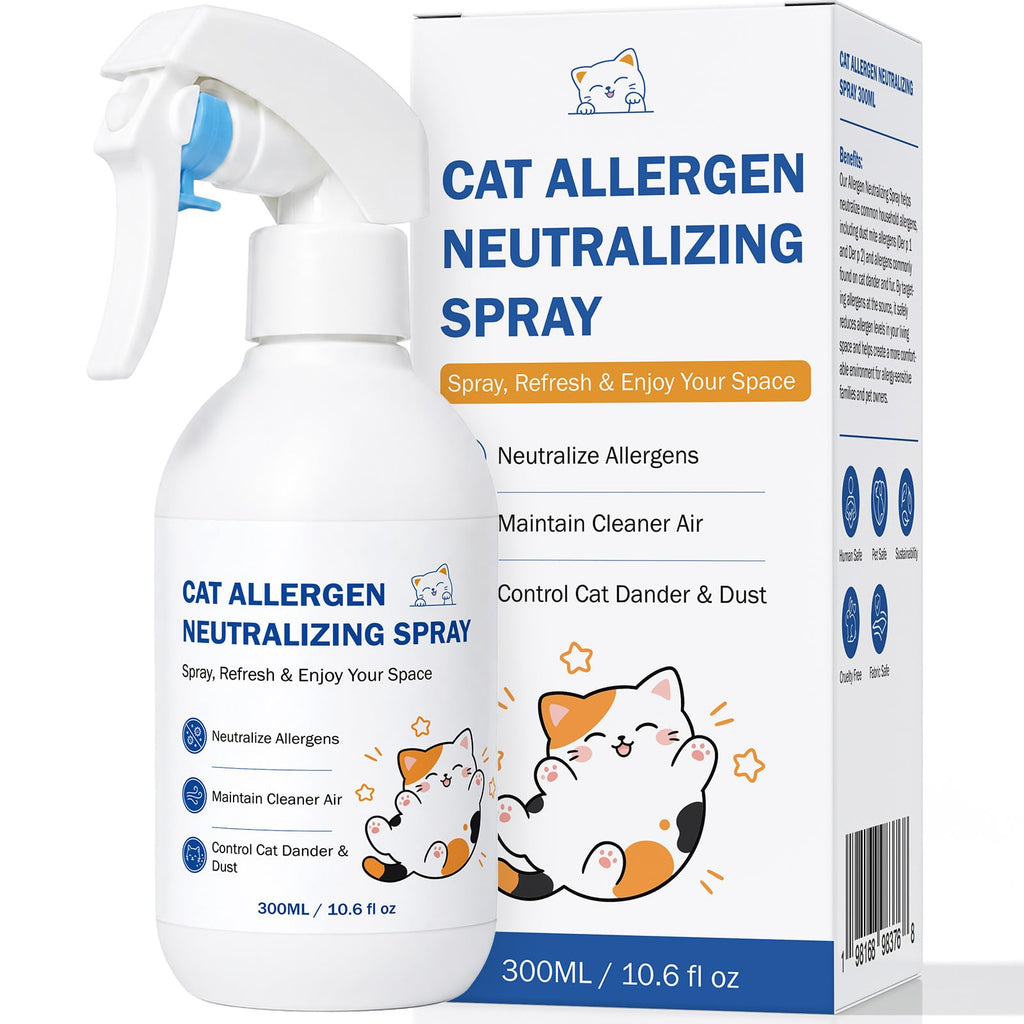 Cat Allergen Neutralizing Spray for Human & Home, Pet-Friendly Formula