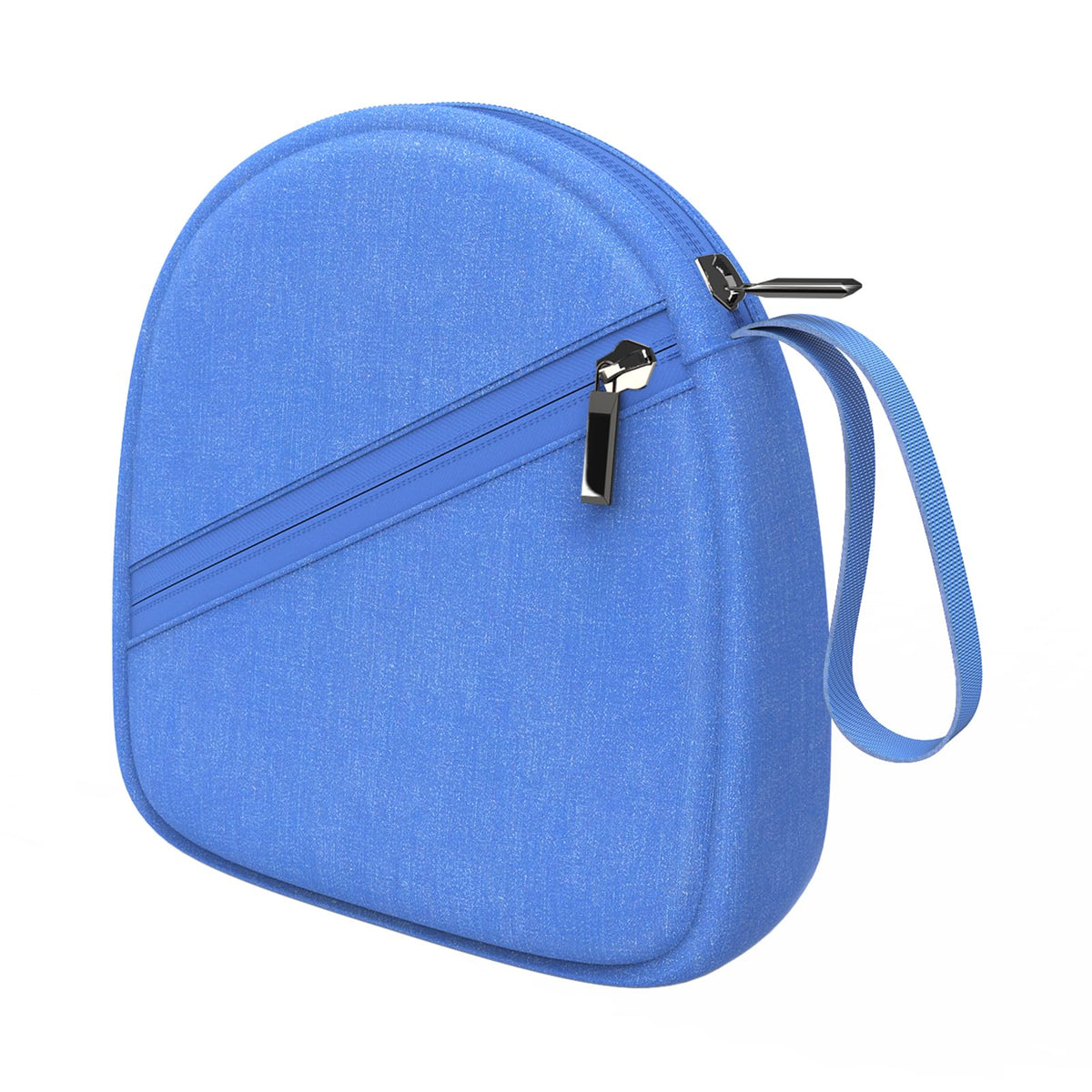 Headphone Case Compatible with JBL/Beats/Sony/BERIBES/SoundCore/TOZO/KVIDIO/JLab/Bose, Ultra-Thin Headphone Bag Travel Carrying Universal - Blue
