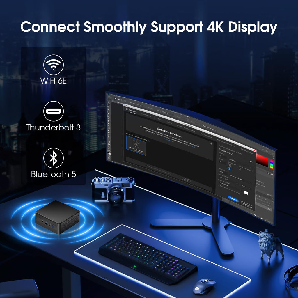 Intel NUC 11 with 11th Gen Core i7-1165G7 Processor, Intel Nuc 11i7 Quad-Core 32GB DDR4 RAM & 1TB NVMe SSD