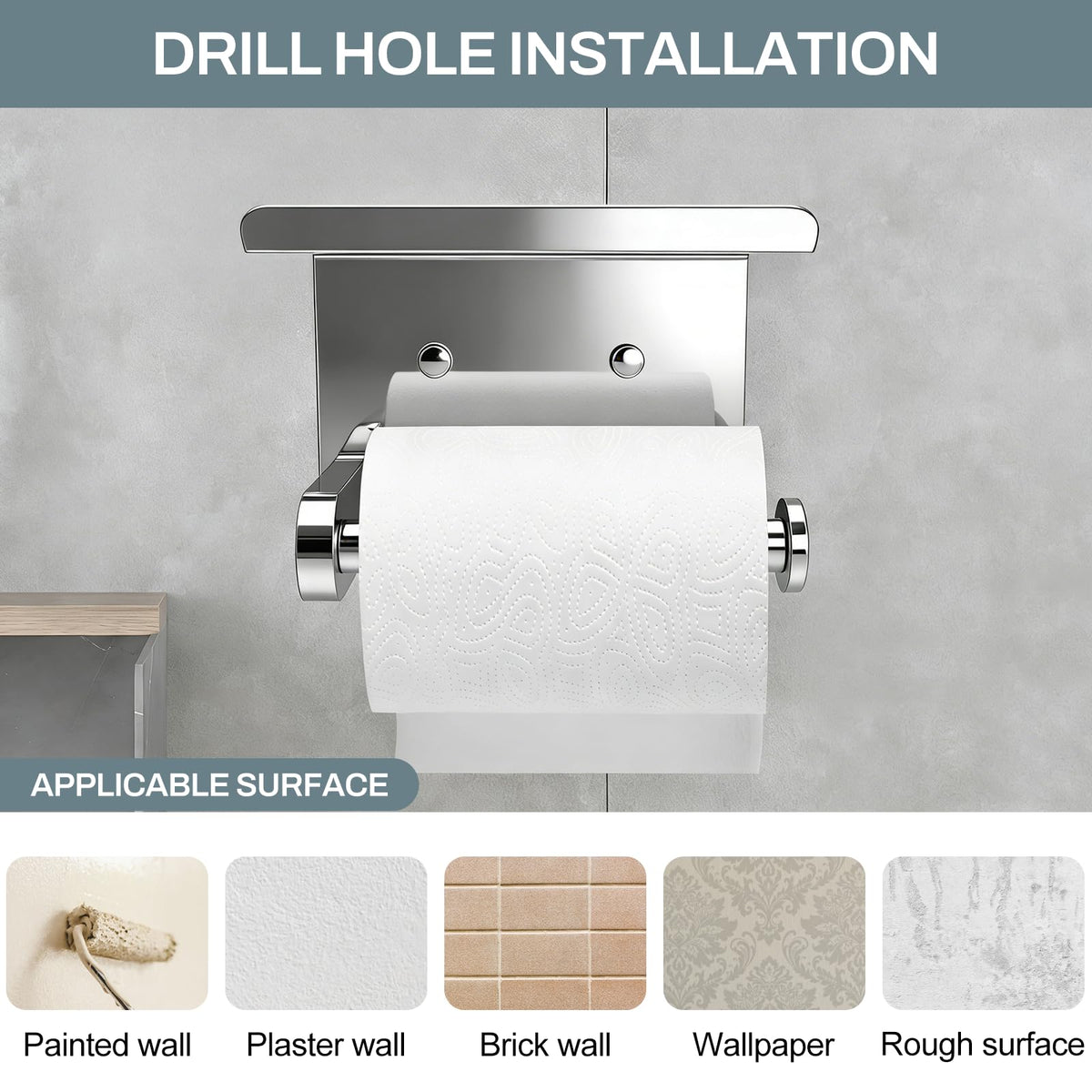 SetSail Toilet Paper Holder with Shelf