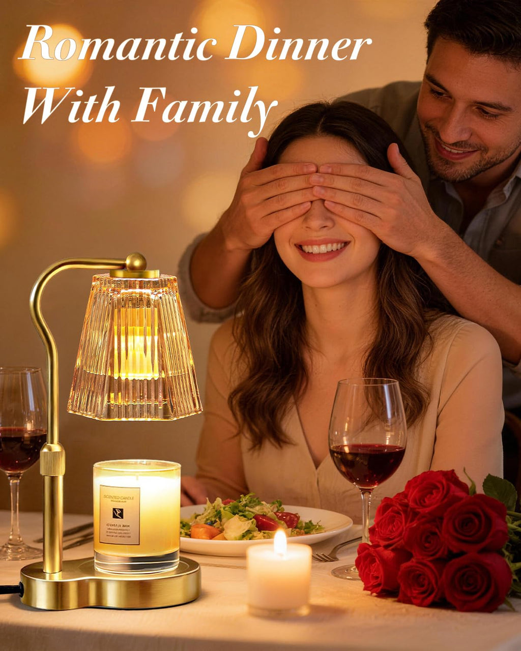 AODHGR Candle Warmer Lamp with Timer Dimmable