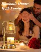 AODHGR Candle Warmer Lamp with Timer Dimmable