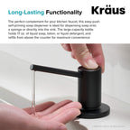 KRAUS Kitchen Soap Dispenser KSD-43 - Matte Black view 4