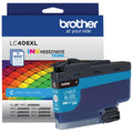 Brother LC406XLC High Yield Cyan Ink Cartridge (LC406XLCS)
