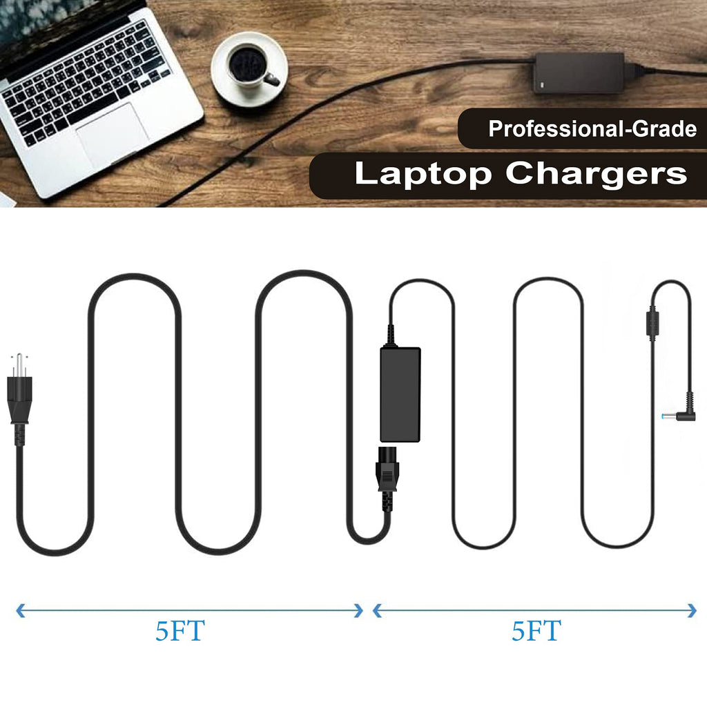 AYKLCZUU 45W Charger Compatible with HP Laptop Charger Blue Tip 4.5mm,741727-001 TPN-C125 HSTNN-LA40 HSTNN-DA40
