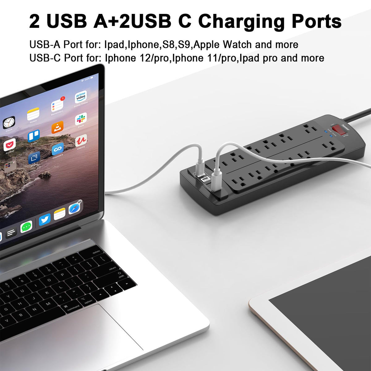 Teiobar Extension Cord Power Strip - view 3
