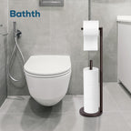 Toilet Paper Holder Stand, Toilet Paper Free Standing - Bronze view 3